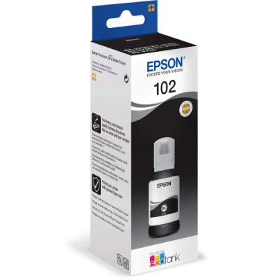 Inchiostro EcoTank Epson 102 Nero C13T03R140 originale