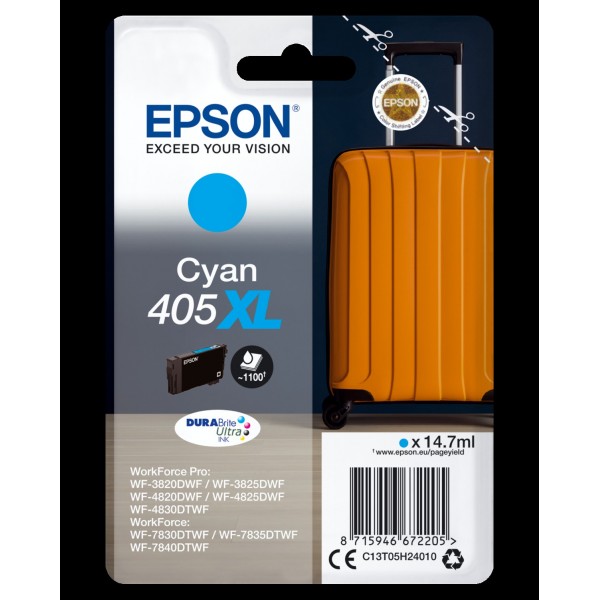 Epson Cartuccia originale Ciano 405XL C13T05H24010
