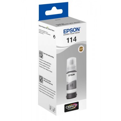 Inchiostro Epson EcoTank 114 C13T07B540 Grigio originale