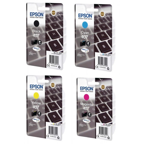 Epson Cartuccia originale Ciano 407 C13T07U340