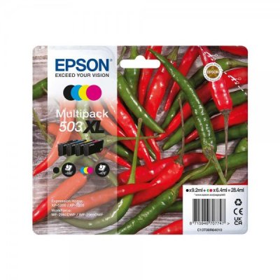 4 Multipack cartucce Epson 503XL C13T09R64010 Nero Ciano Magenta Giallo originale