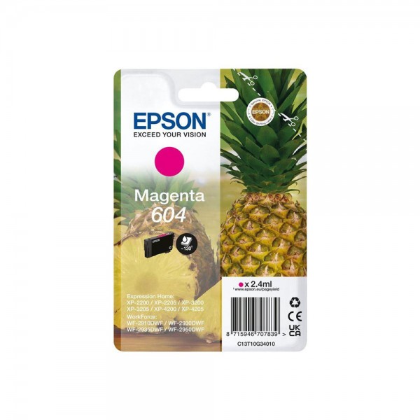 Epson Cartuccia Originale Magenta 604 C13T10G34010