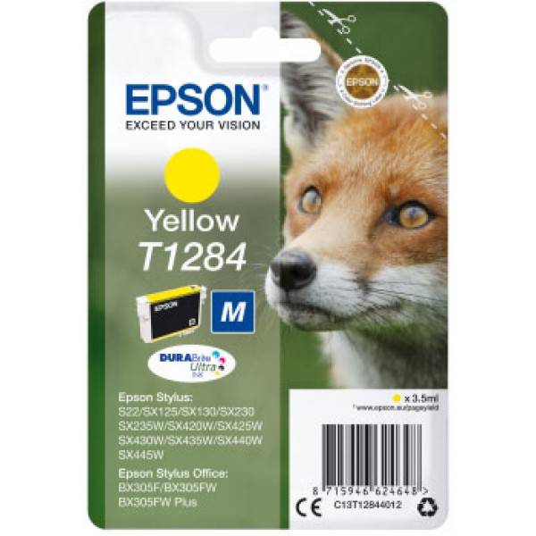 T1284 cartuccia giallo colore giallo