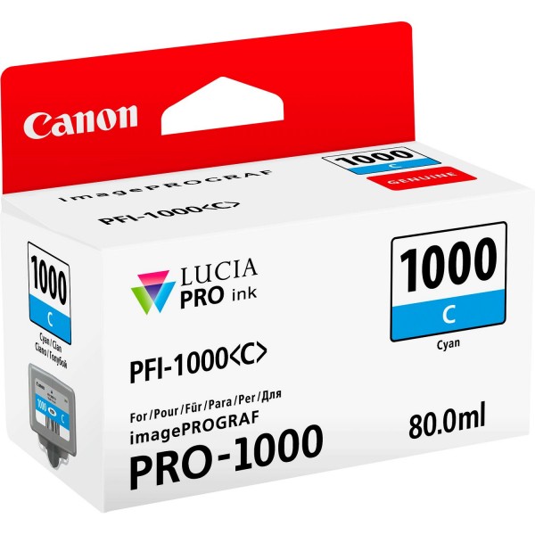 Canon Cartuccia Originale Ciano PFI-1000C (0547C001)