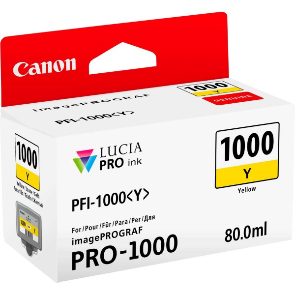 Canon cartuccia originale Giallo PFI-1000Y (0549C001)