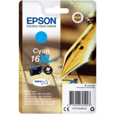 Epson Cartuccia Originale Ciano 16XL C13T16324012