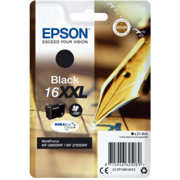 Epson Cartuccia originale Nero 16XXL C13T16814012