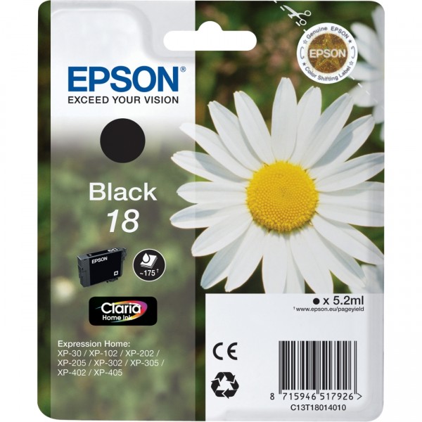 Epson Cartuccia originale nero 18 (C13T18014012)