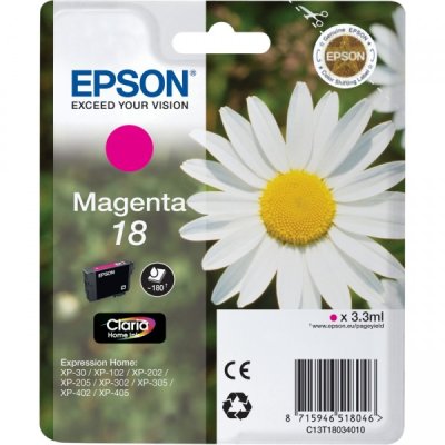 Epson Cartuccia Originale Magenta 18 (C13T18034012)