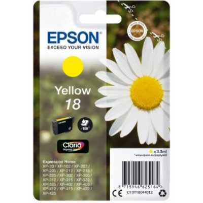 Epson Cartuccia Originale Giallo 18 (C13T18044012)