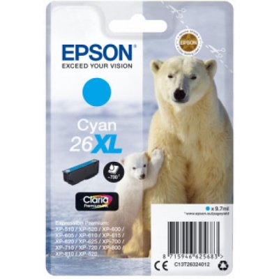 Epson Cartuccia originale Ciano 26XL C13T26324012