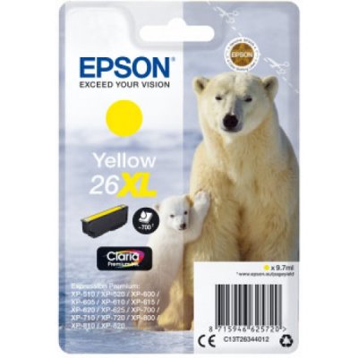 Epson Cartuccia Originale Giallo 26XL C13T26344012