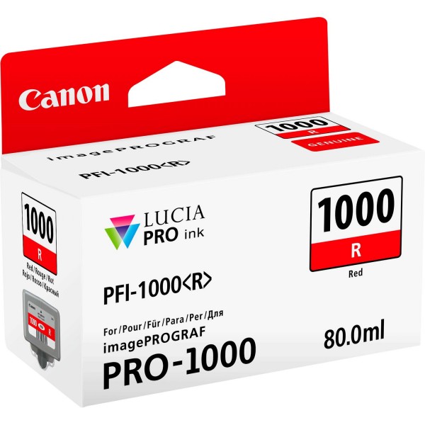 Canon cartuccia originale Rosso PFI-1000R (0554C001)