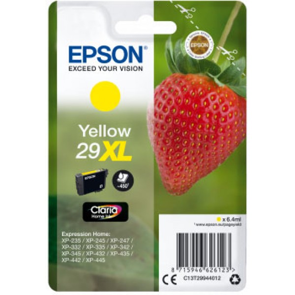 Epson Cartuccia Originale Giallo 29XL C13T29944012