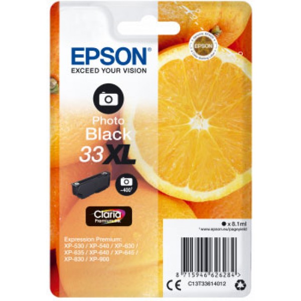 Epson Cartuccia Originale Nero Fotografico 33XL C13T33614012 Photo