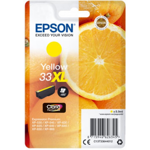 Epson Cartuccia Originale Giallo 33XL C13T33644012 T3364