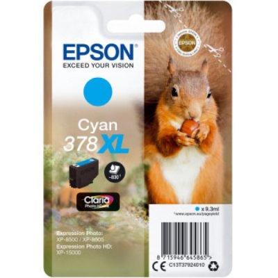 Epson Cartuccia Originale Ciano 378XL C13T37924010
