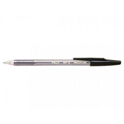 Penna a sfera PILOT BP-S dotata di riserva d'inchiostro ad olio visibile, ricaricabile - punta 1mm - Nero