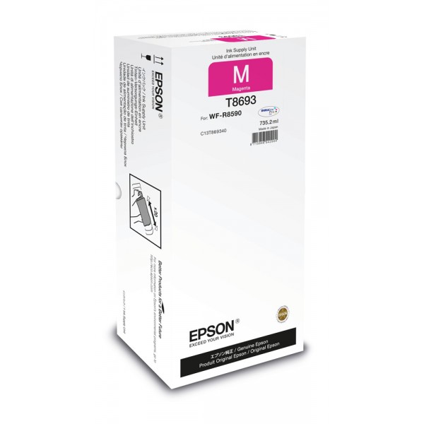 Epson Cartuccia Originale Magenta T8693 C13T869340 Alta Capacità