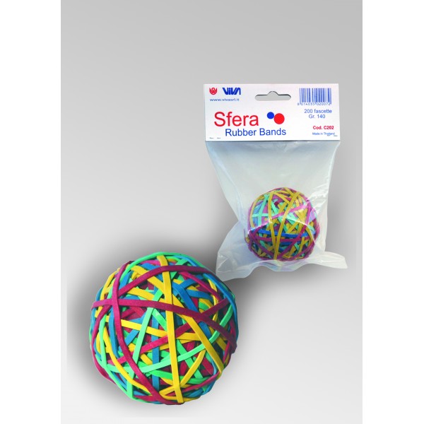 Fettucce in gomma a sfera colore assortiti