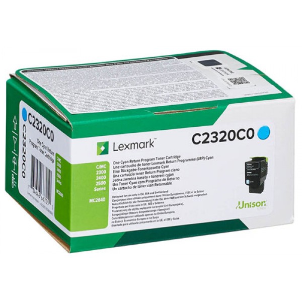 Lexmark Toner originale Ciano C2320C0