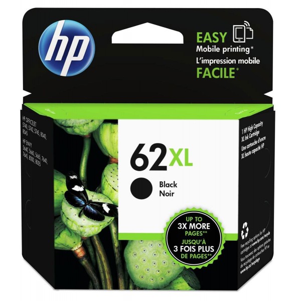 HP Cartuccia originale Nero 62XL (C2P05AE)