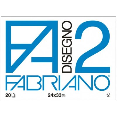 FABRIANO album da disegno F2 liscio squadrato 24x33cm