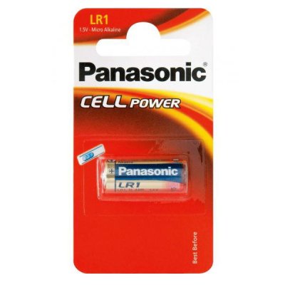 PANASONIC batteria alcalina LR1 1.5V