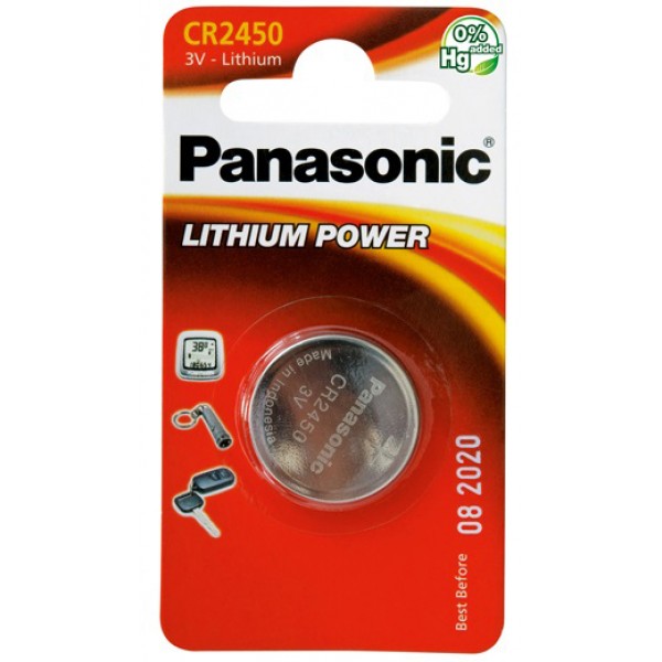 PANASONIC batteria al litio CR2450 3V