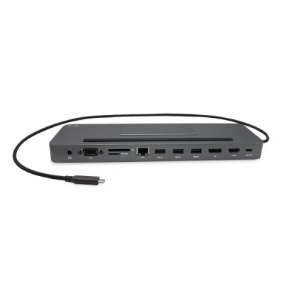 Doking station connettore usb-c 12 porte colore nero