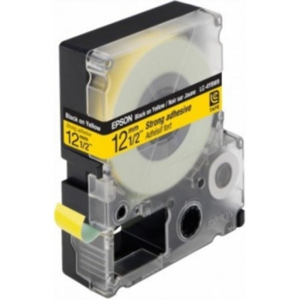 Epson lc4ybw9 nastro nero/giallo 12mm x 9m colore nero su giallo
