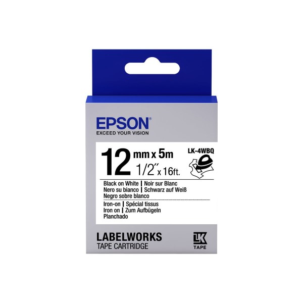 Epson lk4rkk nastro rosso/oro 12mm x 5m colore rosso su oro
