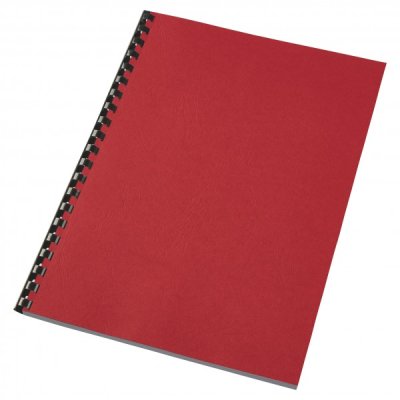 Leathergrain - copertine per rilegatura colore rosso scuro grammatura 250gr
