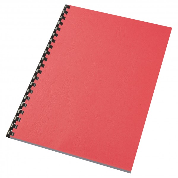 Leathergrain - copertine per rilegatura colore rosso grammatura 250gr