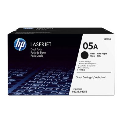 Ce505d toner twinpack nero colore nero