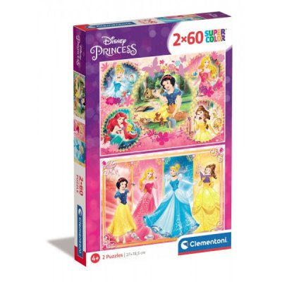 Principesse disney - puzzle 2x60pz