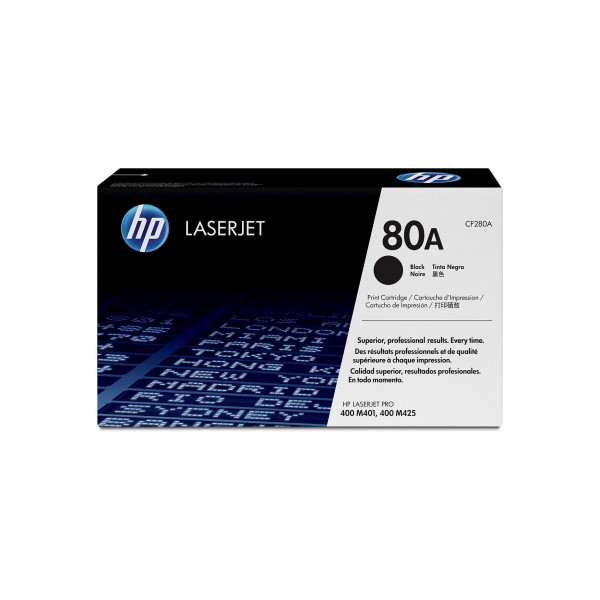 HP toner originale nero 80A CF280A