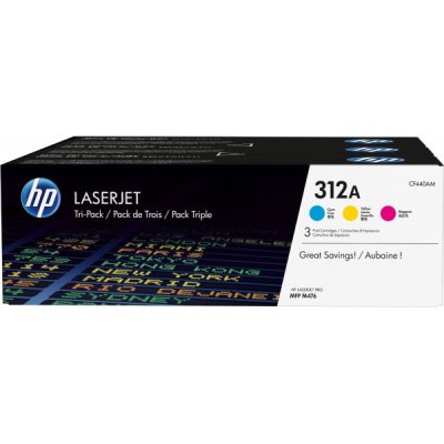HP Toner originali Ciano Magenta e Giallo Multipack 312 CF440AM