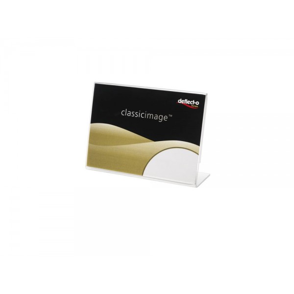 Portadepliant monofacciale, formato a5 orizzontale colore trasparente