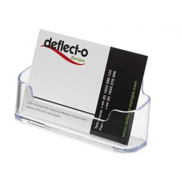 Portabigliettini in acrilico, 1 scomparto, 9,6x5x3,5cm colore trasparente