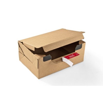 Scatola e-commerce con diritto di reso, f.to l colore marrone