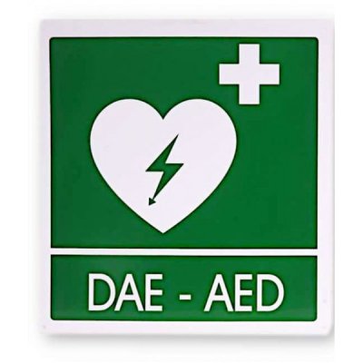 Cartello defibrillatore dae