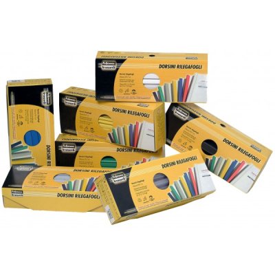 Dorsini rilegafogli in plastica colore blu