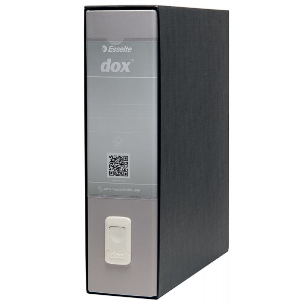 Registratore commerciale dox1 d.8 cm grigio chiaro colore nero colore grigio chiaro
