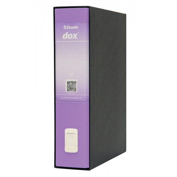 Registratore protocollo dox2 d.8 cm viola colore nero colore viola