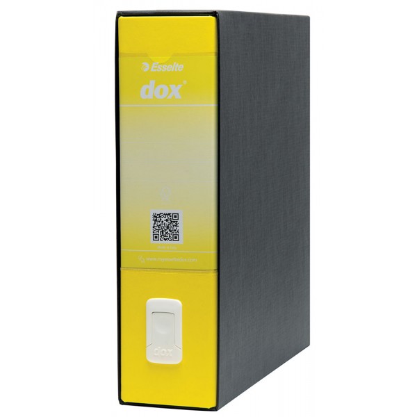Registratore commerciale dox1 d.8 cm giallo colore nero colore giallo