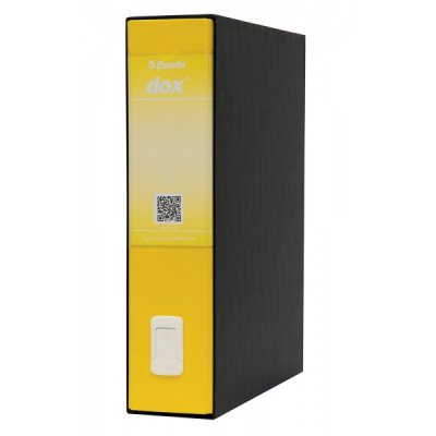 Registratore protocollo dox2 d.8 cm giallo colore nero colore giallo
