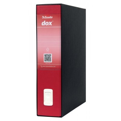 Registratore protocollo dox2 d.8 cm rosso colore nero colore rosso