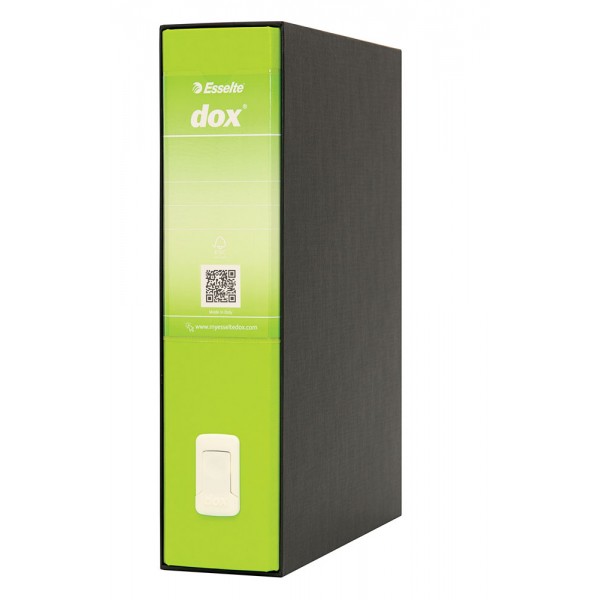 Registratore protocollo dox2 d.8 cm verde chiaro colore nero colore verde chiaro