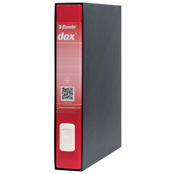 Registratore commerciale dox4 d.5 cm rosso colore nero colore rosso